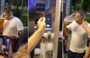 Homem ganha desafio após beber 2 litros de chope em menos de 4 minutos
