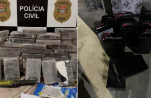 Polícia Civil apreende mais de 100 kg de cocaína em galpão e desarticula rota de tráfico entre capital e o litoral de SP