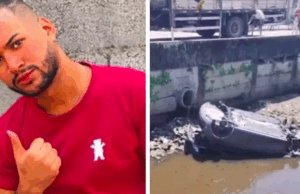 Jovem morre após motorista de App embriagada cair no canal de Praia Grande.