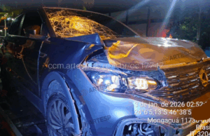 Criança e homem morrem ao tentar atravessar rodovia em Mongaguá.